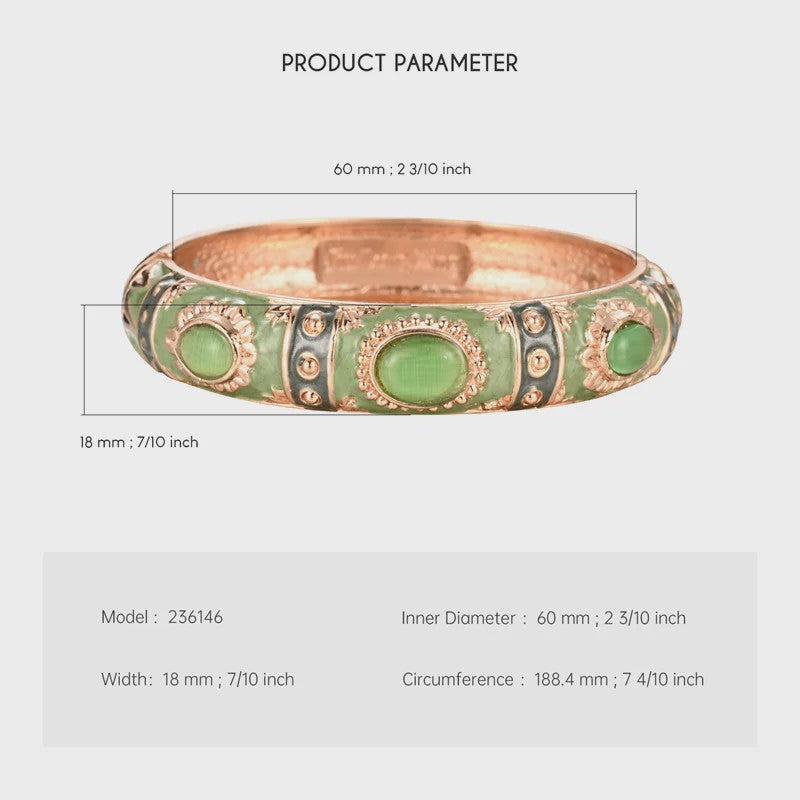 Bohemian Emaille Armband Dames - Kleurrijke Cloisonné Bangle met Indiaas Design