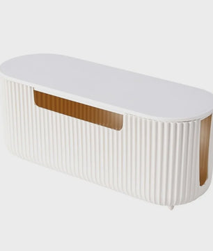 Stijlvolle Kabel Organizer Box met Deksel - Orde op Bureau en Werkplek