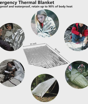 Outdoor Survival Kit EHBO & Nooduitrusting voor Kamperen, Wandelen & Avontuur