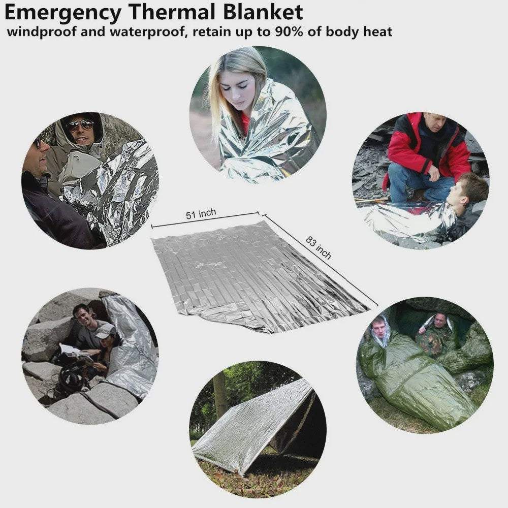 Outdoor Survival Kit EHBO & Nooduitrusting voor Kamperen, Wandelen & Avontuur