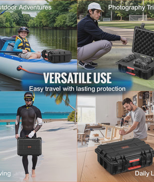 Robuuste Waterdichte Koffer met Schuim - IP67 Bescherming voor Camera's, Drones & Meer