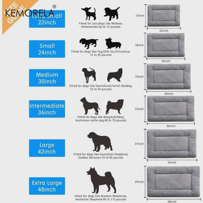 Ultra Zacht Hondenkussen - Wasbaar & Anti-Slip Benchmat voor Middelgrote tot Grote Honden