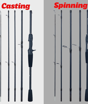 Veelzijdige Carbon Reishengel: Spinning & Baitcasting (1.8-2.4m, 5-30g)