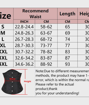 Bloemenprint Underbust Corset met Push-Up Effect - Sexy Gothic Stijl