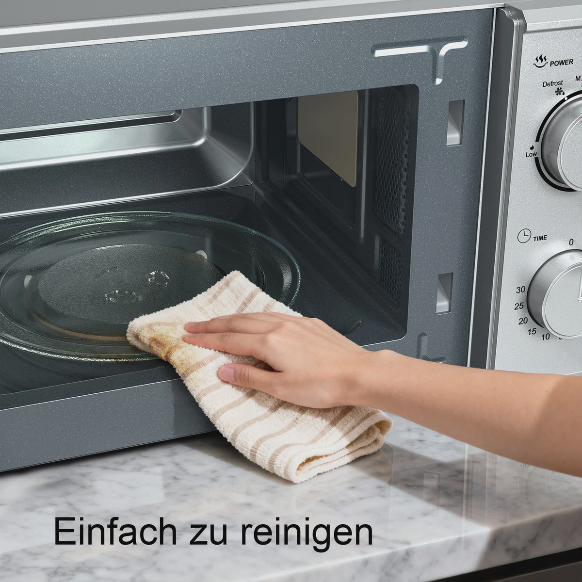 Galanz Magnetron 20L 700W - Compact Tafelmodel met Draaiknoppen en Timer