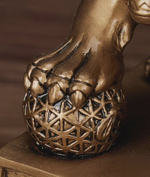 Chinese Geluks Leeuw Standbeeld - Feng Shui Decoratie Beeldje van Resin