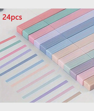 Pastel Markeerstiften Set - Vlekkeloos & Vervaagvrij voor Journals, School & Kantoor
