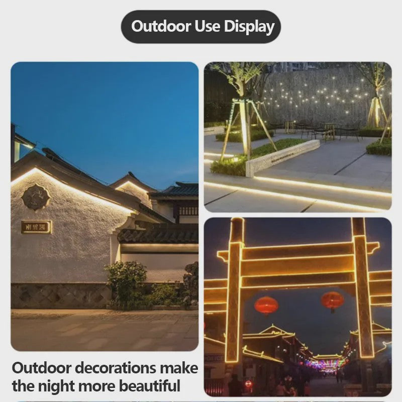 20 Meter Flexibele LED Neon Strip - 220V IP67 Waterdicht - Zonder Korreligheid - Binnen & Buiten Gebruik