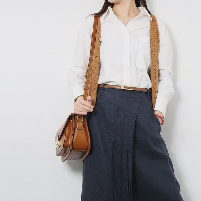 Dames Smalle Taille Riem van PU Leer met Metalen Gesp - Verstelbaar Mode Accessoire