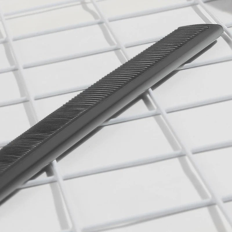 5x Carbon Fiber Kapperskam - Brede Tanden voor Styling & Hittebestendig