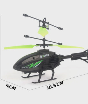Handgestuurde RC Helikopter met Verlichting - Impactbestendig & Oplaadbaar