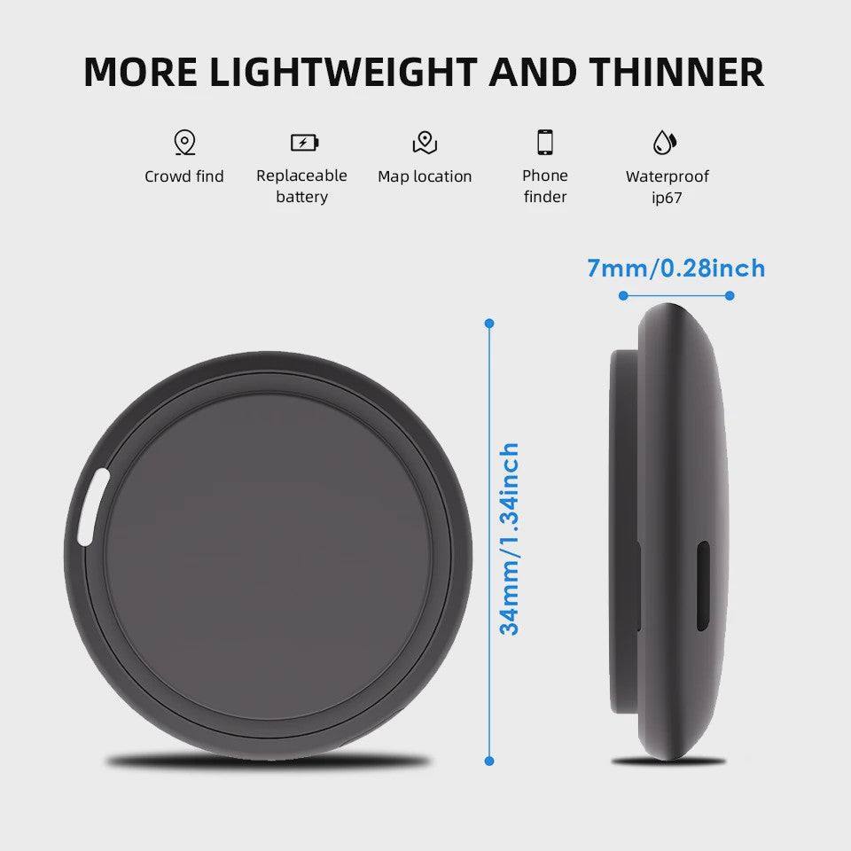 Slimme GPS Tracker Tag - Anti-diefstal & Verlies Locator voor Sleutels, Fietsen, Huisdieren & Meer