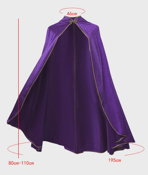 Unisex Middeleeuwse Fluwelen Cape met Opstaande Kraag - Renaissance Kostuum voor Feest, Cosplay & Podium