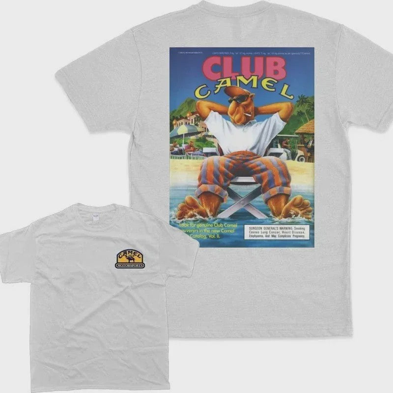 Retro Camel Cigarettes T-Shirt - Vintage Oversized Unisex Kleding