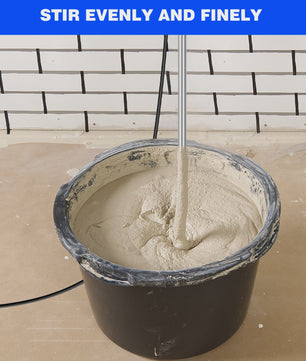 Krachtige Elektrische Betonmixer - 2600W, 6 Snelheden, M14 Spiraalstaaf voor Cement, Mortel, Verf & Gips