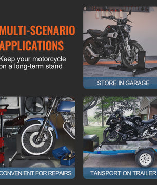 Motorfiets Wielklem Staand - Heavy-Duty Staal - 1800 lbs Capaciteit