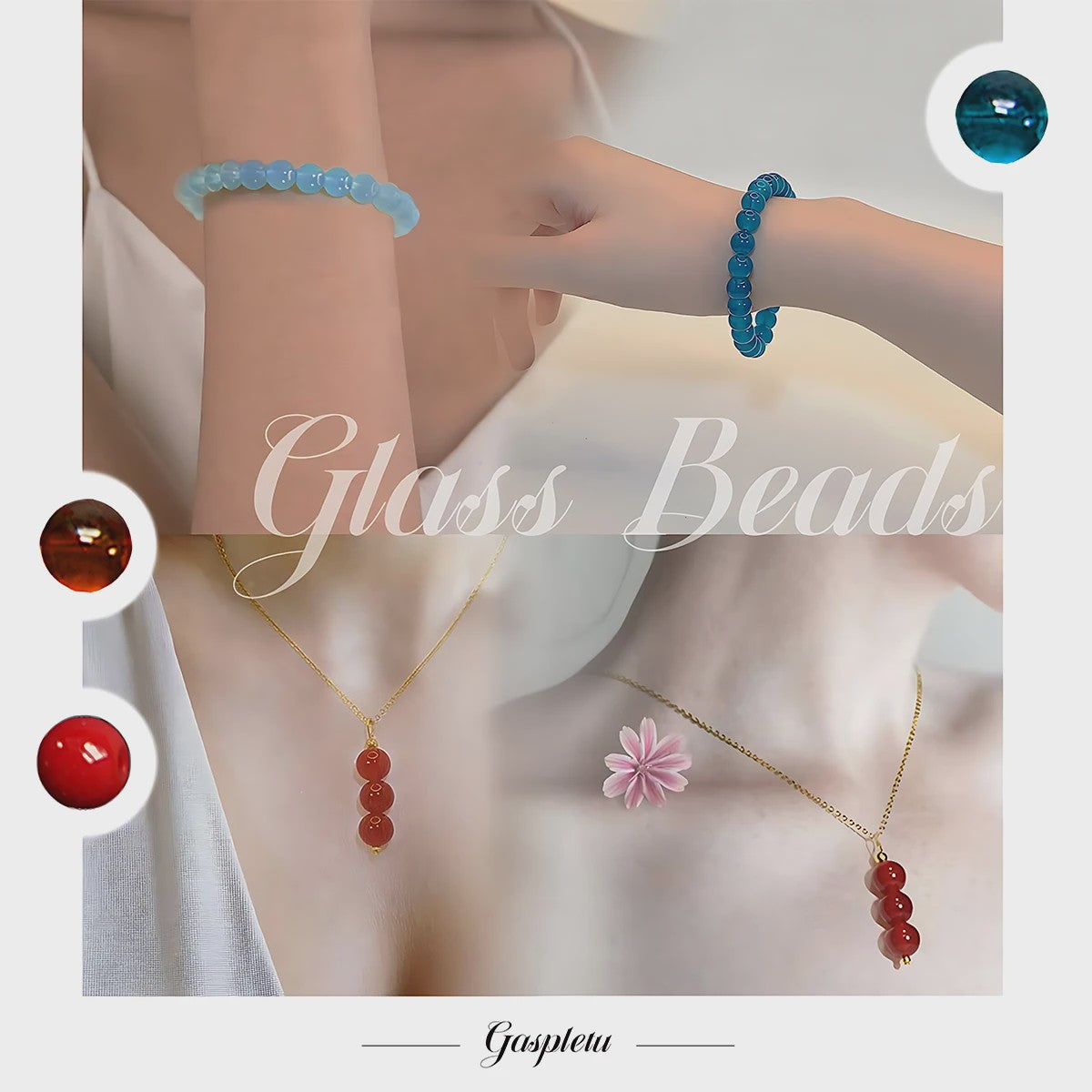 24 Kleuren 8mm Kristal Kralen Set voor Sieraden Maken - DIY Armbanden & Kettingen