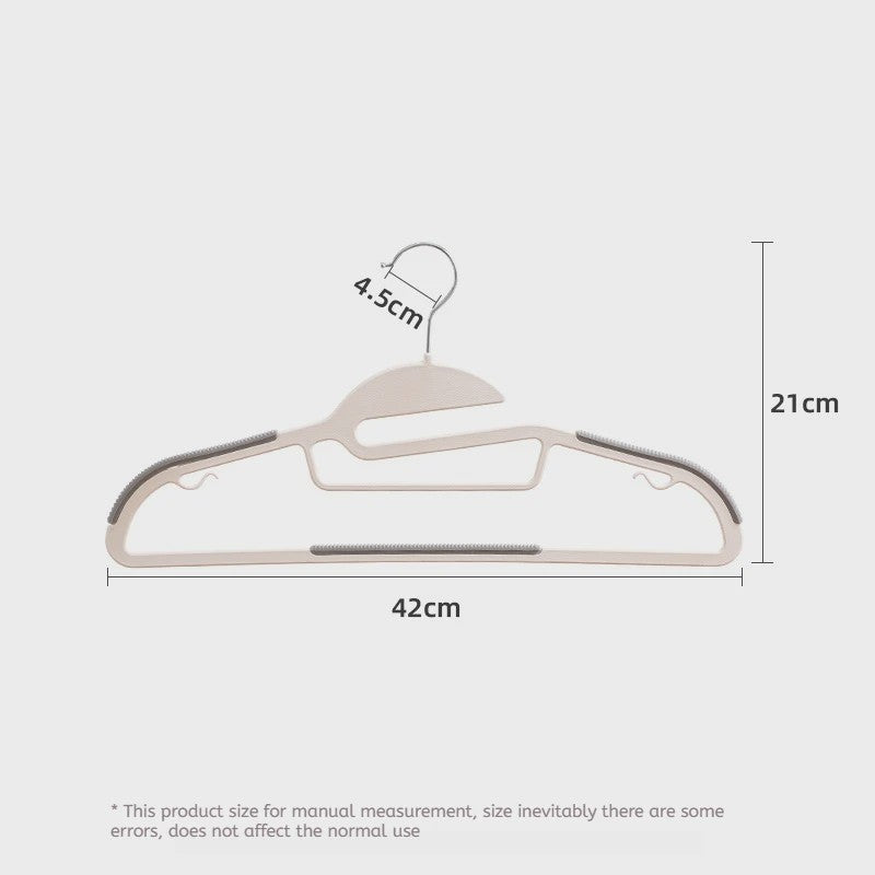 Set van 10 Antislip Kledinghangers - Multifunctioneel & Duurzaam voor Slaapkamer en Kast