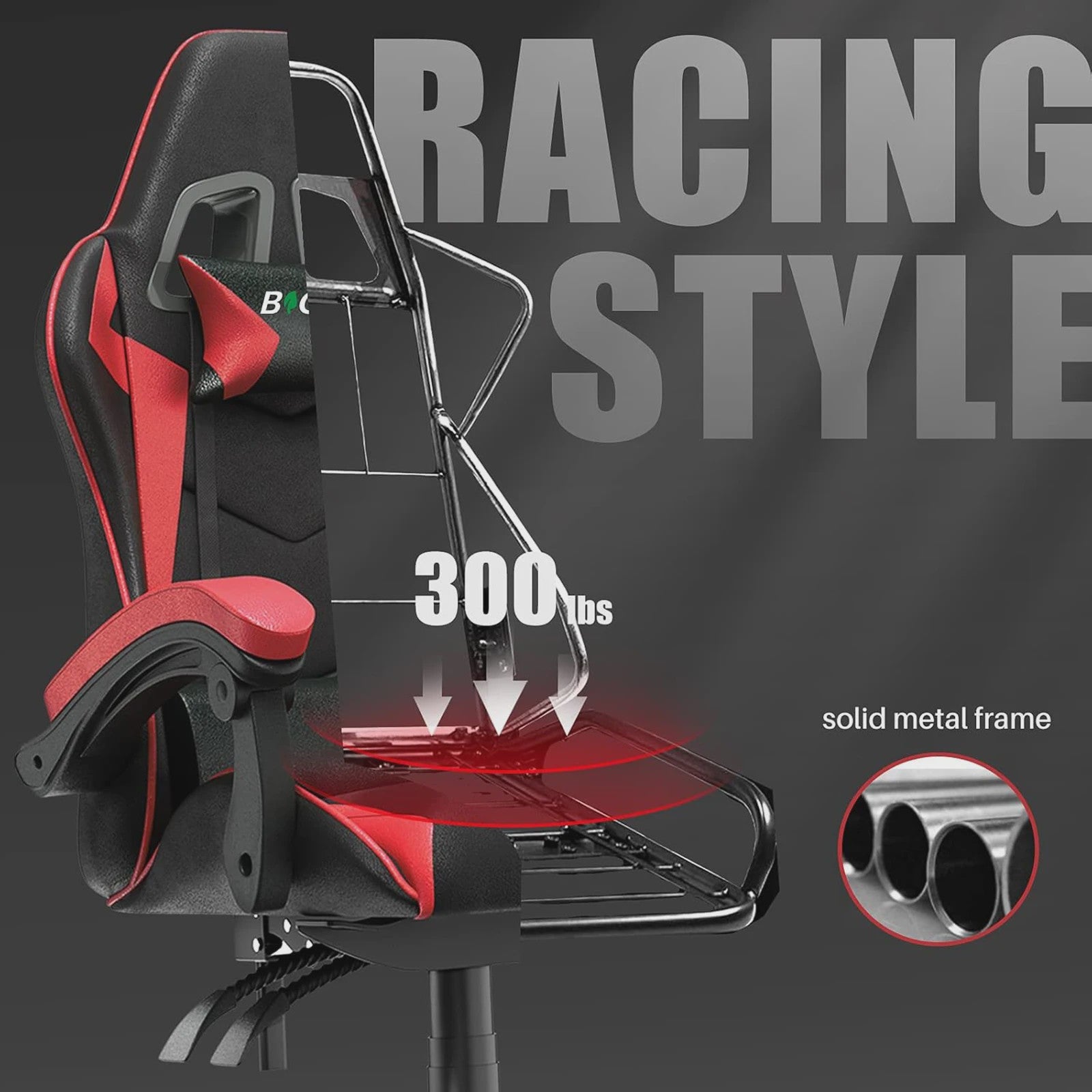 Ergonomische Gaming PC Stoel - Ademend Bureau & Computer Stoel met Lendesteun
