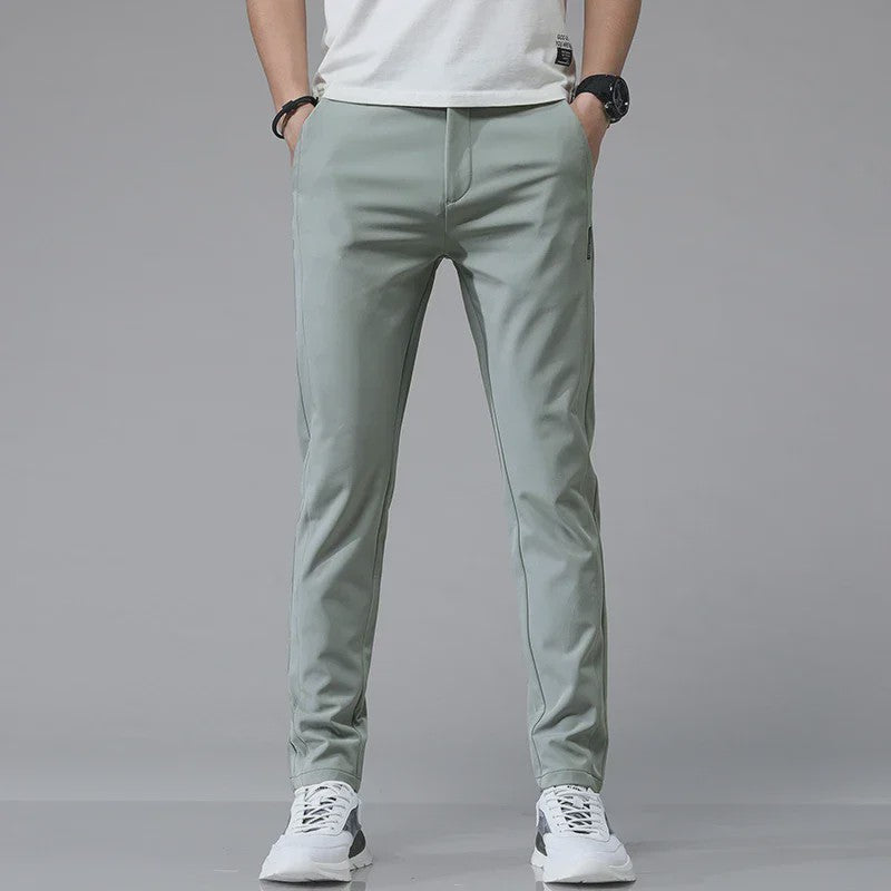 Heren Stretch Slim Fit Casual Broek - Ademend & Comfortabel voor Golf en Sport