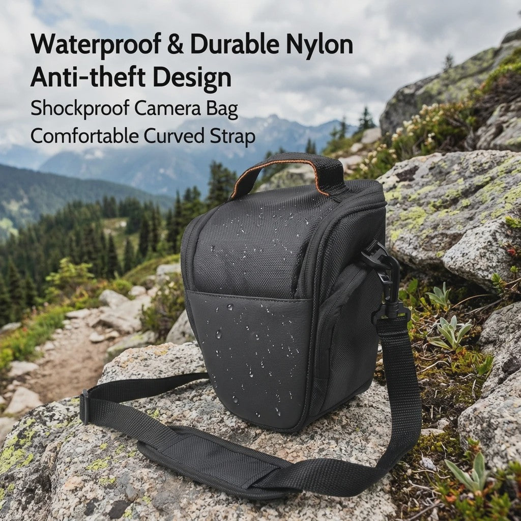 Waterdichte Schoudertas voor Digitale Camera - Nylon, Ideaal voor Nikon & Canon