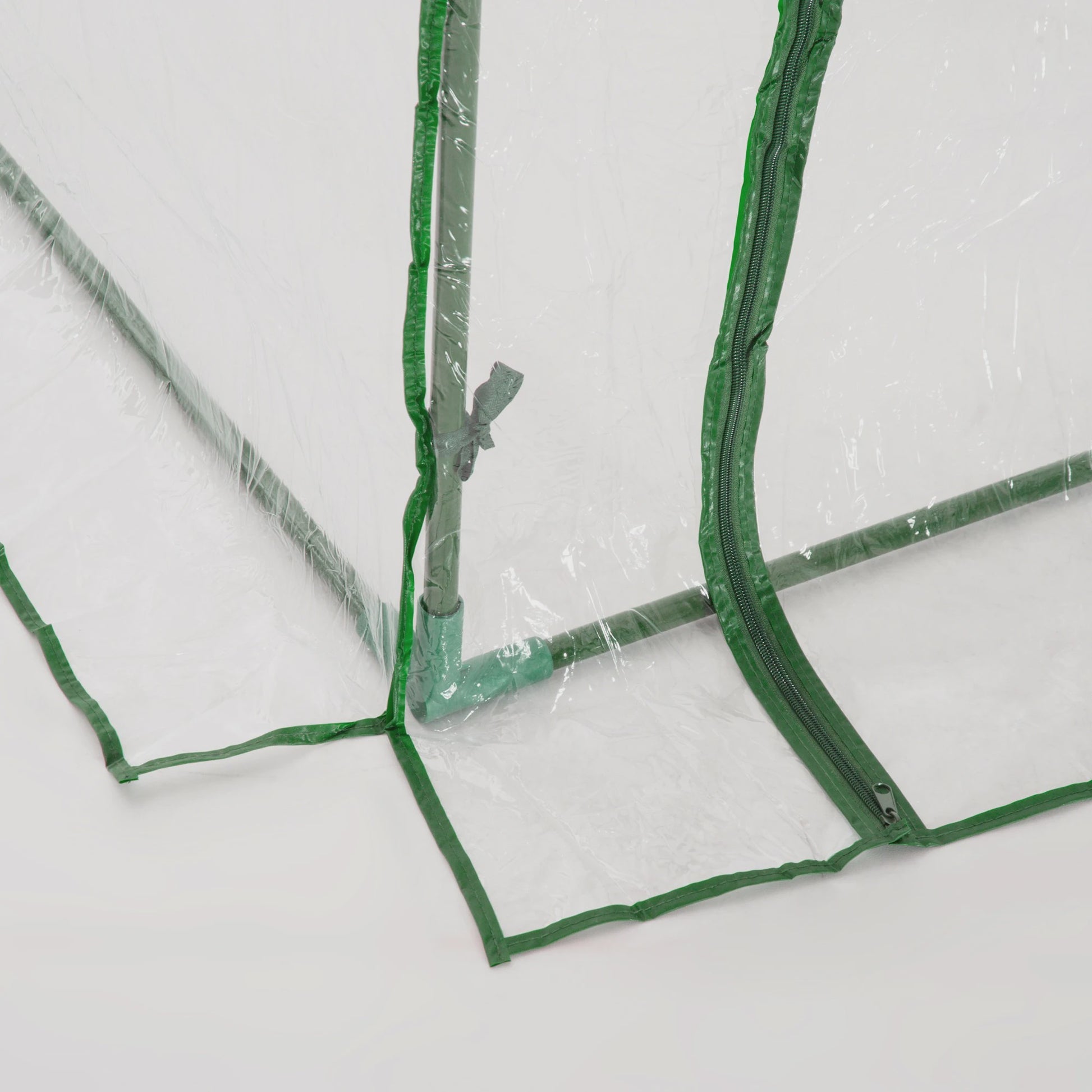 Kweekkas met Deur - 200x100x80cm - Staal & Plastic - Groen