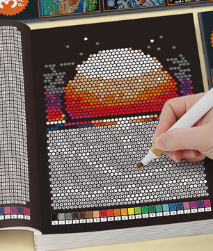 Mysterieus Mozaïek Kleurboek per Nummer: 32 Pagina's Pixel Art voor Volwassenen