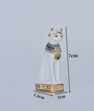 Elegante Egyptische Kattenbeeldjes - Retro Stijl & Sfeervolle Decoratie