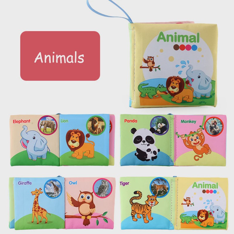 Zacht Stoffen Babyboek - Educatief & Interactief voor Baby's 0-12 Maanden
