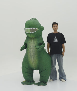 Opblaasbaar T-Rex Dino Kostuum voor Volwassenen - Mascot Feest Outfit