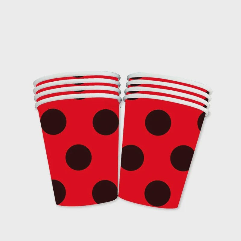Lieveheersbeestje Feestartikelen Set - Bordjes, Bekers, Decoratie voor Kinderfeestjes