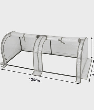Dubbele Plantenkas Tuinkas met UV-bescherming - 130x60x50cm