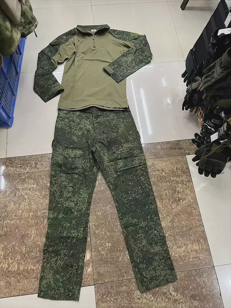 Tactisch Camouflage Uniform Set: Combat Shirt & Broek voor Outdoor, Airsoft, Jacht & Training