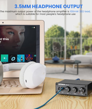 AIYIMA DAC-A2 HiFi DAC & Hoofdtelefoonversterker - USB, Coaxiaal, Optisch