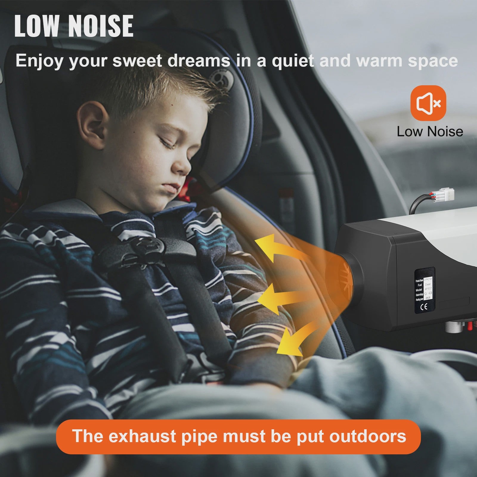 12V 8KW Diesel Luchtverwarmer met Afstandsbediening & LCD - Snel Warm in Vrachtwagen, Boot, Camper