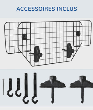 Universele Honden Autobarrière - Verstelbaar & Veilig - Zwart