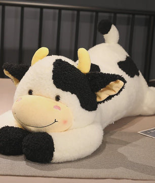 Knuffelkoe Pluche Speelgoed - Zacht Kussen voor Kinderen & Baby's (90cm)