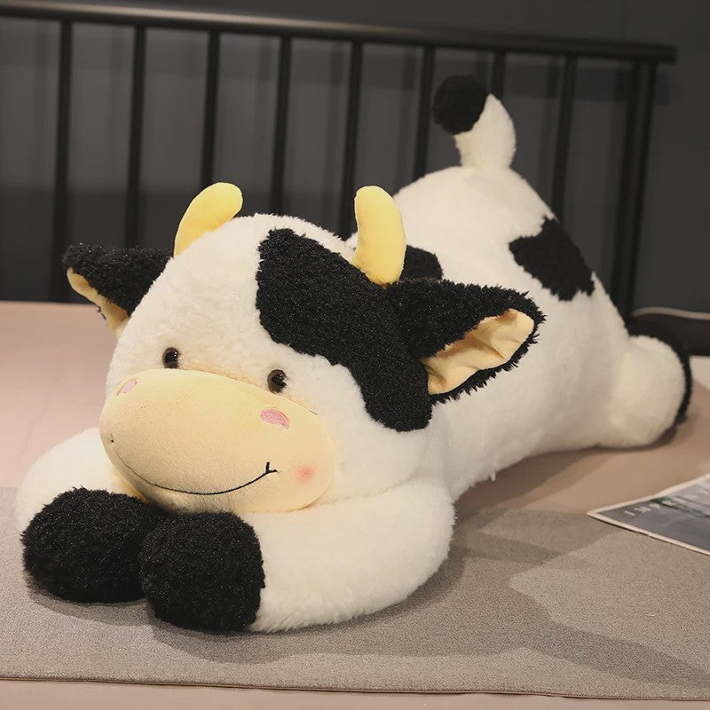 Knuffelkoe Pluche Speelgoed - Zacht Kussen voor Kinderen & Baby's (90cm)