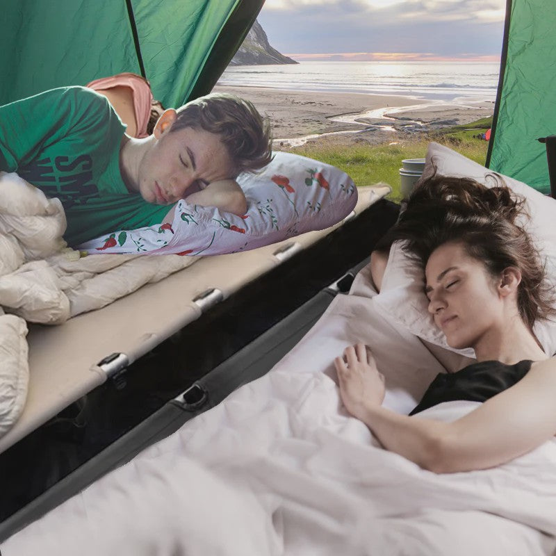 WESTTUNE Ultralichte Camping Cot - Draagbaar Opvouwbaar Kampeerbed van Aluminiumlegering