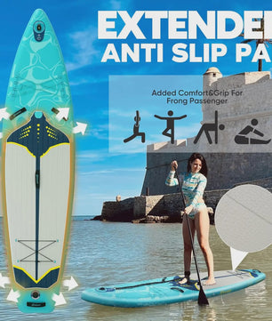 Opblaasbaar Stand Up Paddle Board (SUP) 10'11'' - 33'' Breed - 180kg Capaciteit - Complete Set voor Beginners