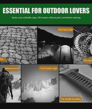 7-Core 550 Paracord Touw - 4mm Diameter - 5/15/30 Meter - Outdoor Survival & Kampeer Accessoires