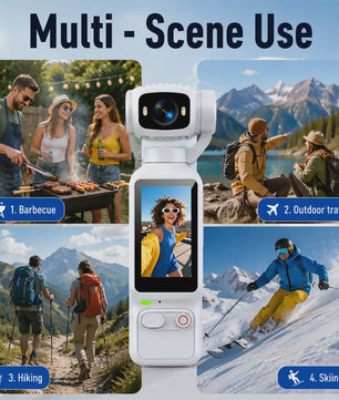 Ourlife Draagbare Pocket Action Camera - 4K HD, 180° Roteerbare Lens voor Vlogs & Outdoor