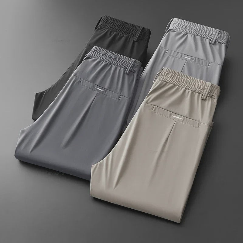 Herfst/Winter Heren Casual Broek - Elastisch, Sneldrogend & Ademend