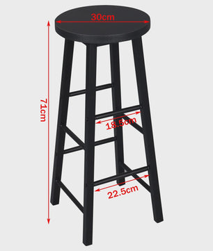 Set van 2 Hoge Barkrukken - Stabiel & Duurzaam - Bistro & Keuken