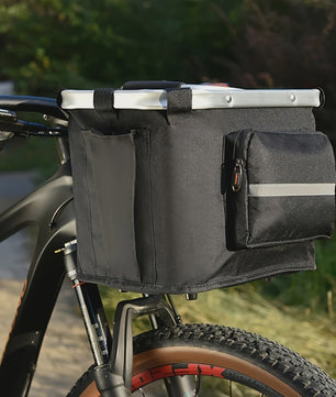 Opvouwbare Fietsmand voor Huisdieren & Boodschappen - Afneembaar met Quick Release