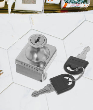 Glazen Deurslot met Sleutel - Zinklegering, Veilig voor Vitrine, Bureau, Lade & Kantoor