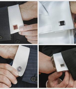 Luxe Heren Manchetknopen Set - Stijlvolle Accessoires voor Feestelijke Gelegenheden