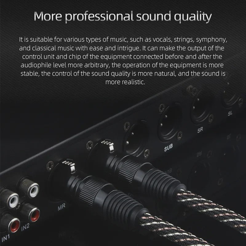 Hifi XLR Kabel Male naar Female - Pure Koper Audio Signaalkabel voor Microfoon & Mixer
