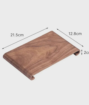 Houten Dienblad Rechthoekig - Decoratief Serveerplateau voor Koffie, Thee & Snacks
