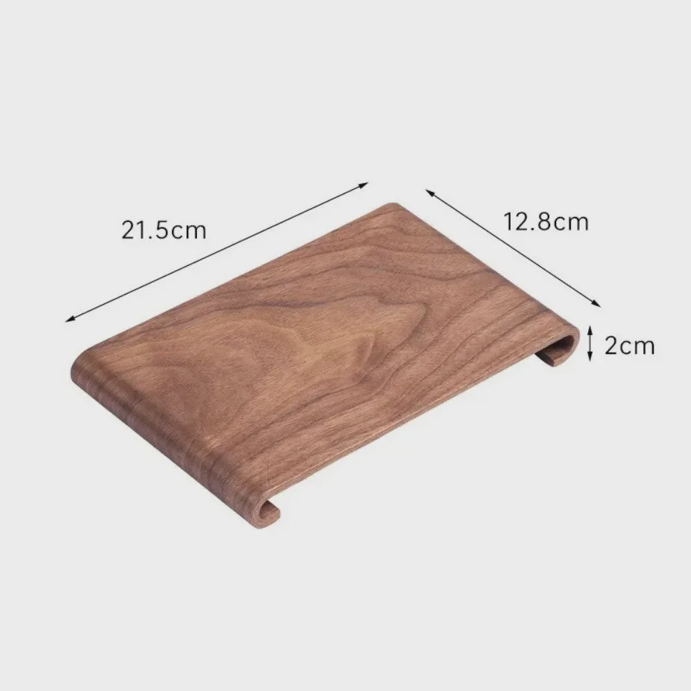Houten Dienblad Rechthoekig - Decoratief Serveerplateau voor Koffie, Thee & Snacks